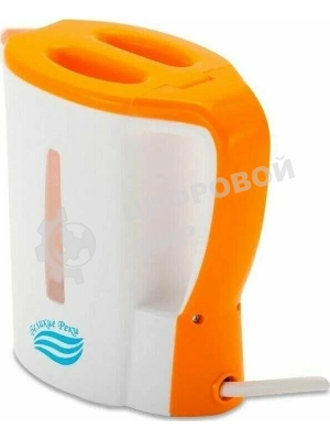 Чайник электрический Великие Реки Мая-1 бело-оранжевый