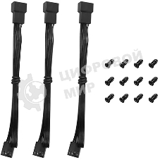 Вентилятор корпусной DeepCool FD12 V2 (3 шт.), 120 мм, 500-2500 об/мин, 32.32-35.66 дБ, 4 pin PWM, без подсветки