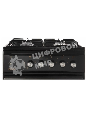 Плита газовая Flama N FG 24237 B коричневый, конфорок 4 газовых, духовка 50 л, 50 см x 85 см x 60 см