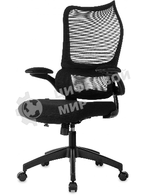 Кресло руководителя Бюрократ Sigma 1 черный сетка/ткань крестов. пластик
