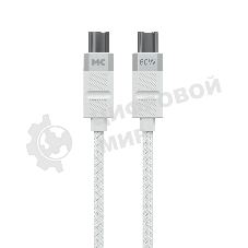 Дата-кабель MORE CHOICE (4620202555007) K87aa 2м USB 3.0A PD60W для Type-C Type-C- 2м, белый