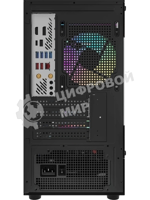 Компьютерный корпус MiniTower AeroCool/Formula Crystal Z1CM PLUS AR black (mATX, без БП, USB Type-A+USB Type-C) (Crystal Z1CM Plus Black AR)