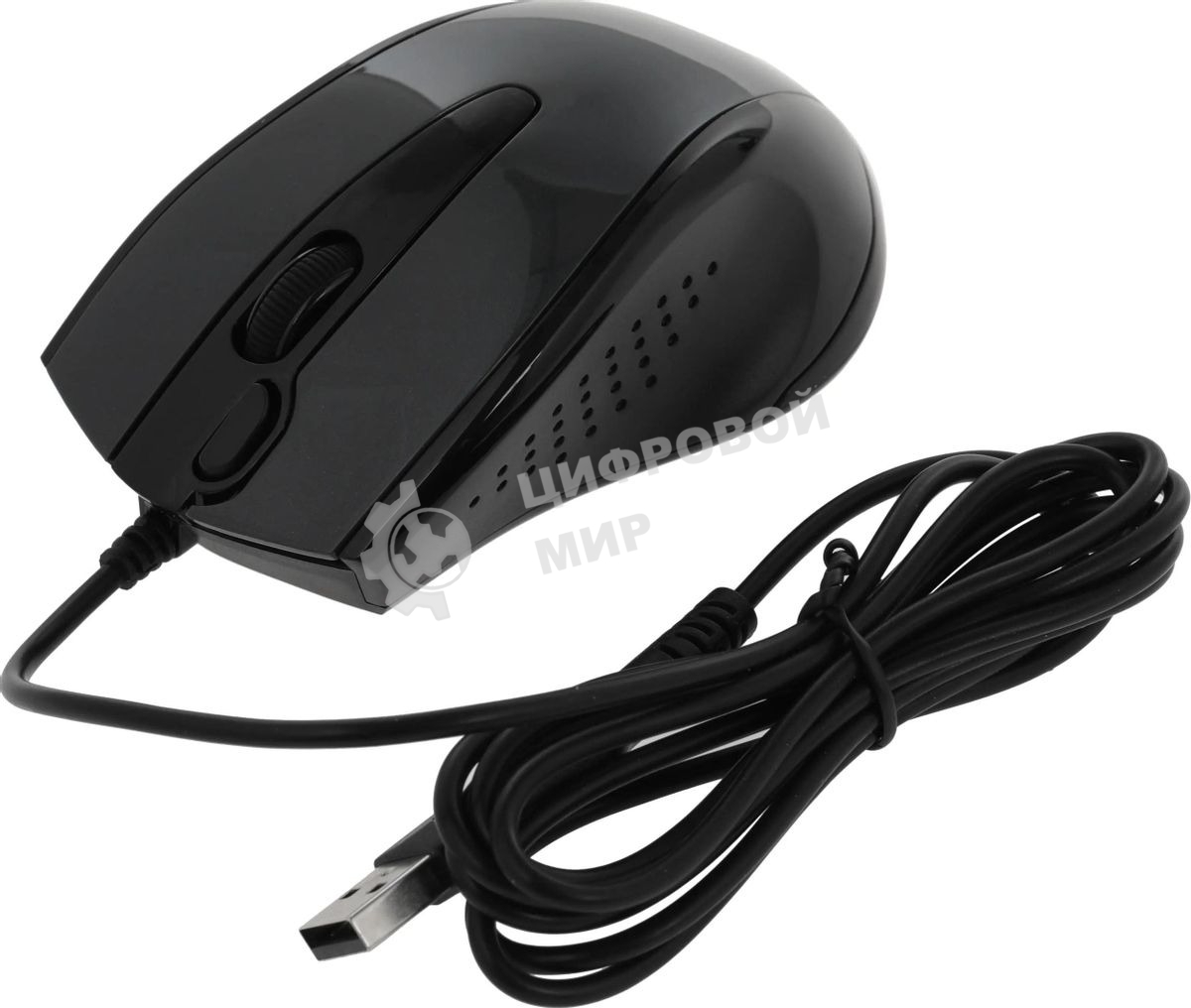 Мышь проводная A4Tech N-500FS черный, 1200 dpi, USB, кнопки - 4