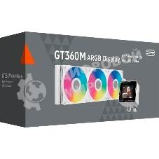 Система водяного охлаждения PcCooler GT360M Display ARGB Soc-AM5/AM4/1200/1700/1851 белый 4-pin 15-33.7dB Al LCD 310W Ret (GT360M-WHAWXX-GL)