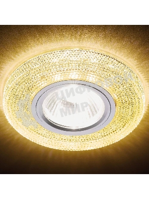 Встраиваемый точечный светильник S290 GD хром/топаз/MR16+3W(LED WHITE)