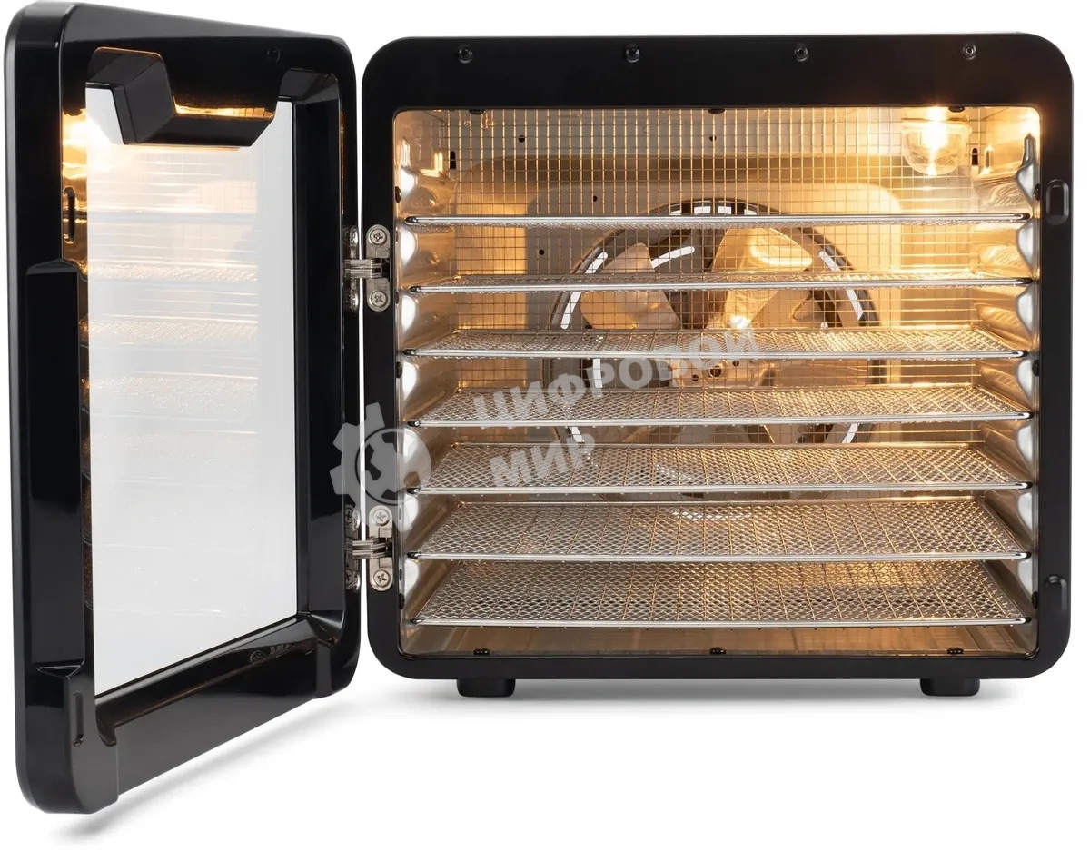 Сушка для фруктов и овощей Hyundai HYFD-8802 14под. 600Вт серебристый