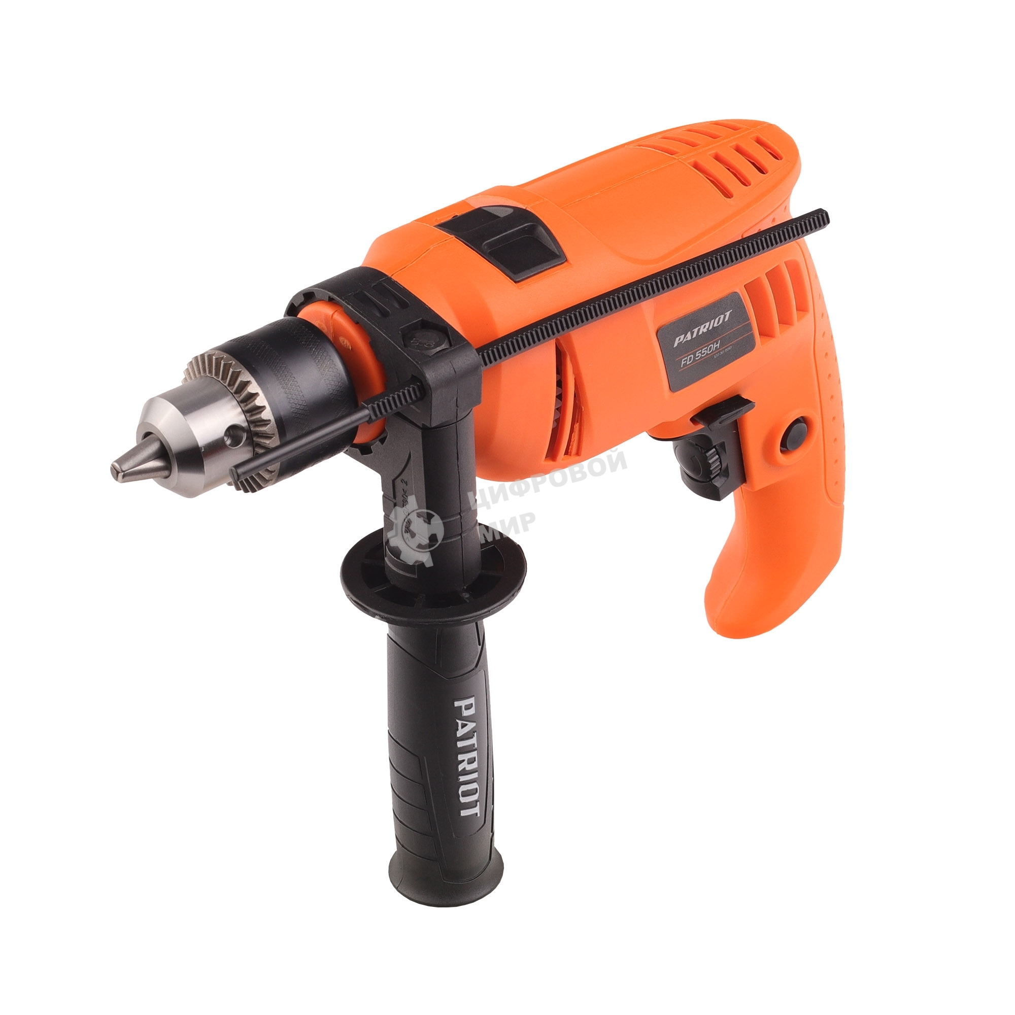 Дрель электрическая ударная PATRIOT FD 550H, 600Вт, 3000об/мин, 44800уд/мин, макс.диаметр сверления 13мм