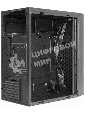 Компьютерный корпус Minitower ExeGate BAA-113-UNS400 (mATX, БП UNS400 с вент. 12см, 2*USB, аудио, черный)