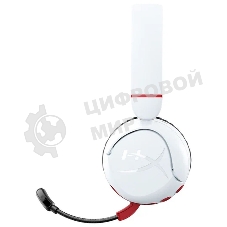 Гарнитура HyperX Cloud Mini белый, беспроводная + проводная, Bluetooth, до 25 ч, совместимость с PS5, Xbox
