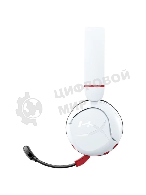 Гарнитура HyperX Cloud Mini белый, беспроводная + проводная, Bluetooth, до 25 ч, совместимость с PS5, Xbox