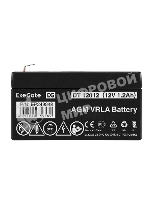 Батарея для ИБП ExeGate EP249948RUS DT 12012/EXG12012 (12V 1.2Ah), клеммы F1
