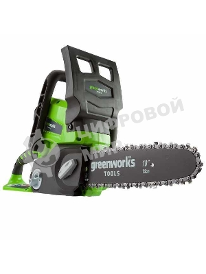 Цепная пила аккумуляторная GreenWorks G24CS25K2, 24V, 25 см, c АКБ 2Ач и ЗУ (2007707UA)