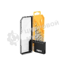 Набор сверл по металлу Denzel 2-8мм, Р6М5-TiN, Golden Tip, 6 шт 723000