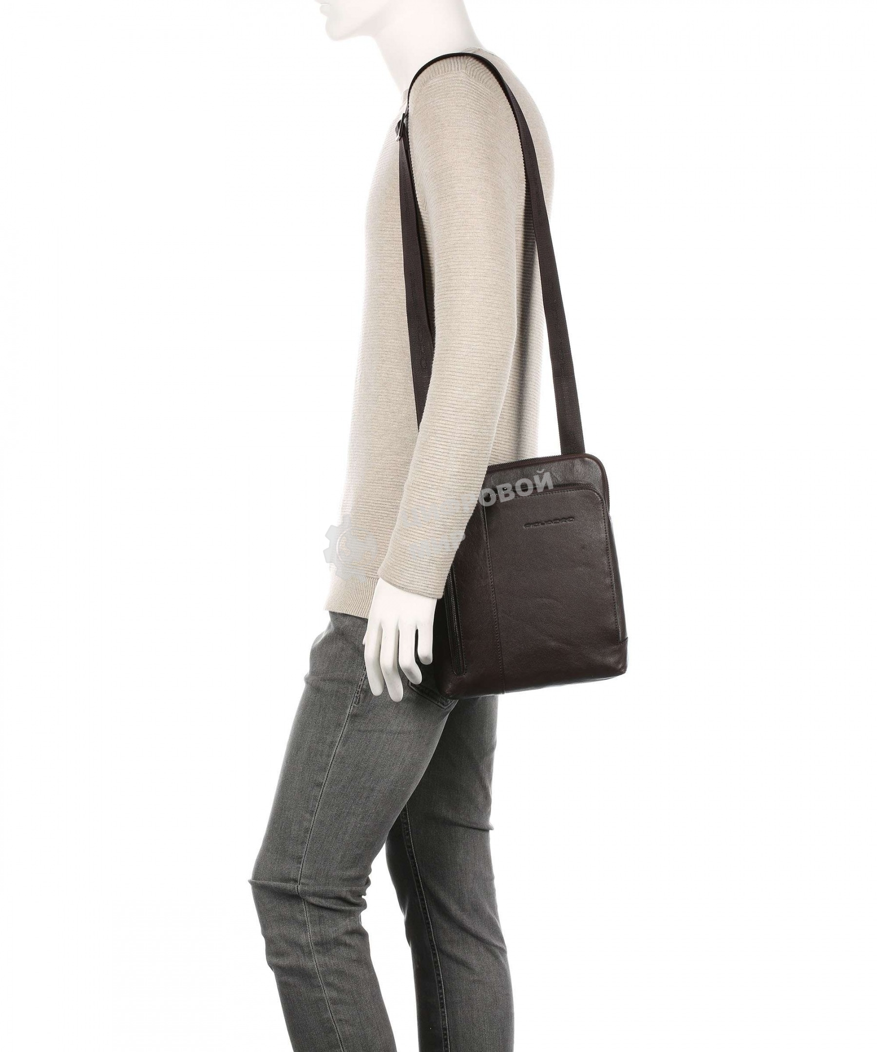 Сумка мужская Piquadro Black Square CA1816B3/TM темно-коричневый натур.кожа