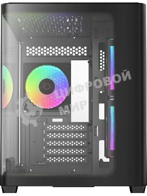 Компьютерный корпус Ocypus Iota C50 BK Curve ARGB Digital mATX без БП (Iota-C50-BKD300CD-GL)