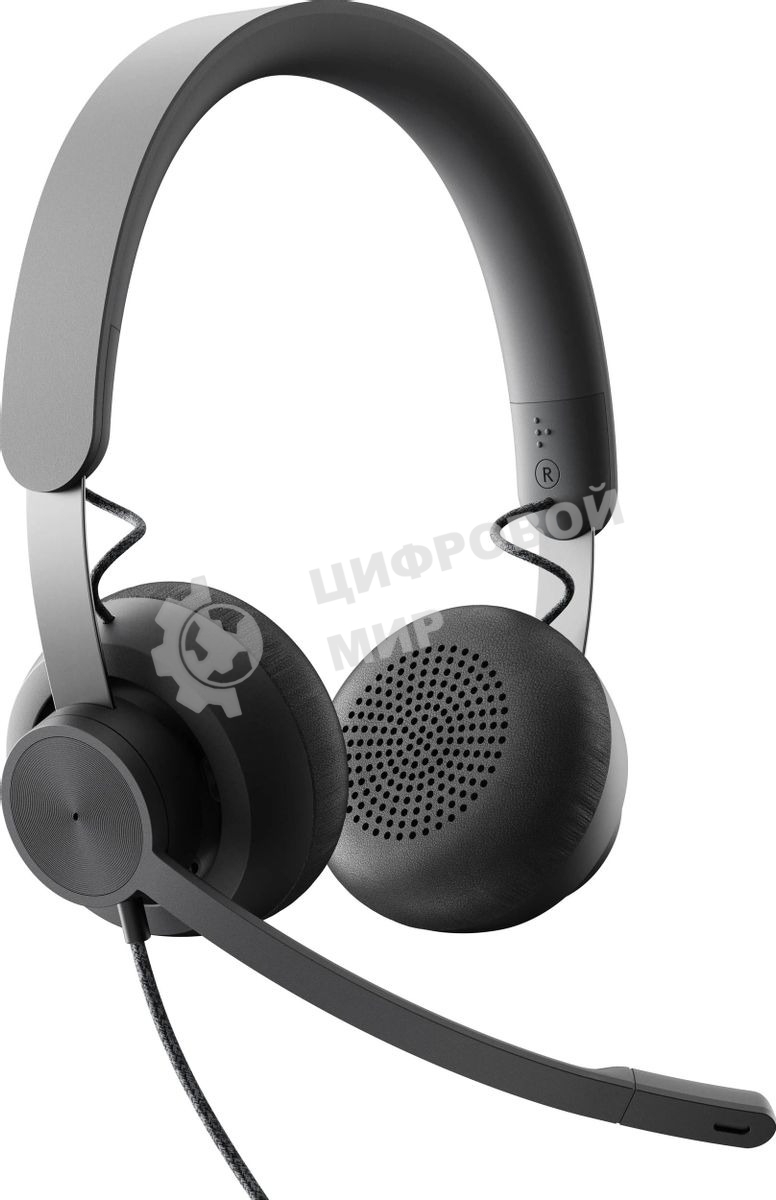 Гарнитура проводная Logitech Headset Zone Wired Teams Graphite