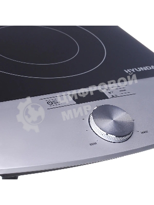 Плита настольная электрическая Hyundai HYC-0102 серебристый/черный стеклокерамика