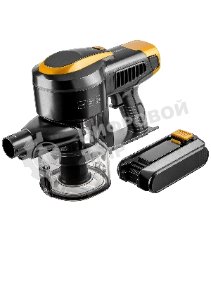 Пылесос вертикальный Brayer BR4273 серый/желтый, питание от аккумулятора, 350 Вт, уборка сухая, пылесборник 0,8 л