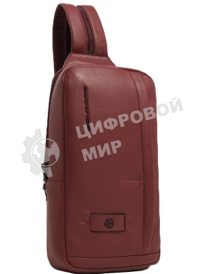 Рюкзак слинг Piquadro Russel CA6764W137/CU красное дерево кожа