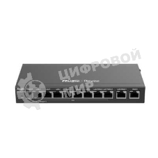 Маршрутизатор Ruijie Reyee RG-EG210G-P-V3, 8×1 Гбит/с PoE + 2×1000 Мбит/с Uplink, управляемый