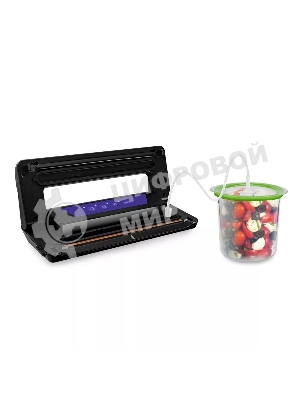 Вакуумный упаковщик Kitfort КТ-1528-1 110Вт черный/фиолетовый