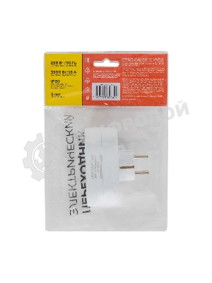 Бытовые удлинители С/АДАПТЕР СТАРТ SA1/2-ZD 2 роз.