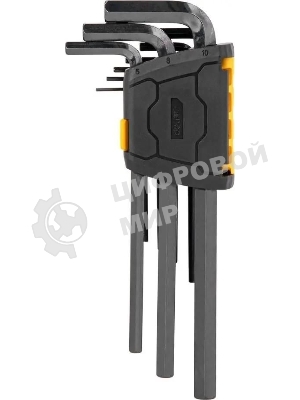 Набор шестигранных ключей Deli DL231209H Материал: CR-V. Спецификация: 1,5,2,2,5,3,4,5,6,8,10мм.