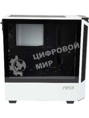 Компьютерный корпус Hiper PW81 белый без БП ATX 3x120мм 2xUSB2.0 2xUSB3.0 audio bott PSU