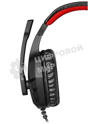 Гарнитура Defender Cujo чёрный/красный, проводная