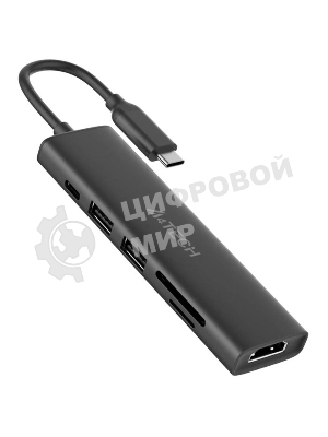 USB-концентратор A4Tech DST-60C, USB Type-C, USB/HDMI/SD, USB Type-C