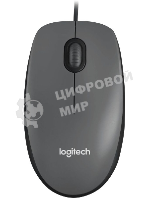 Мышь проводная Logitech M90 черный/серый, 1000 dpi, USB, кнопки - 3