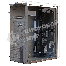 Компьютерный корпус MiniTower Ginzzu B185 White mATX,2xUSB 2.0, белый,w/o PSU, w/o fan (Ginzzu B185)