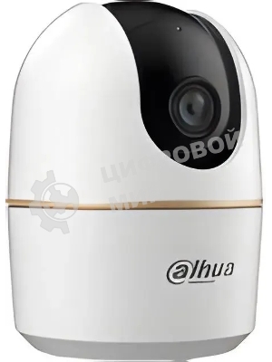 Мини-PT IP-видеокамера Dahua DH-IPC-H4AP-0360B с Wi-Fi 2.4ГГц 4Мп, 1/3” CMOS, объектив 3.6мм, видеоаналитика, ИК до 10м