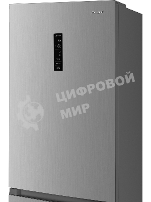 Холодильник Weissgauff WRK 185 Total NoFrost Inverter нержавеющая сталь двухкамерный 205/86л морозилка снизу