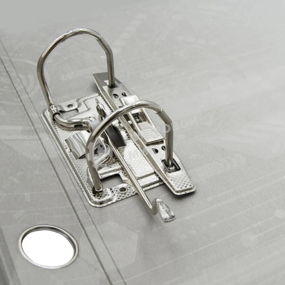 Папка-регистратор картонный с PVC покрытием Silwerhof 355020-02 50мм, без окантовки, карман на корешке, синий