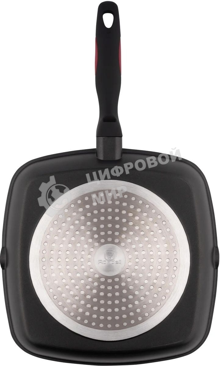 Сковорода-гриль Rondell Perfect RDA-1562, 28 см, без крышки, черный