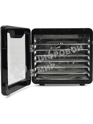 Сушка для фруктов и овощей Hyundai HYFD-8802 14под. 600Вт серебристый