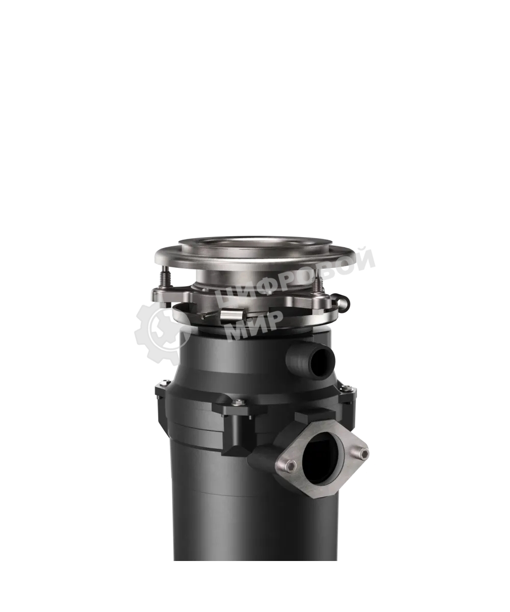 Измельчитель пищевых отходов Kuppersberg WSS 550 B, High-Tech, мощность 550 Вт, 3400-3800 об/мин, защита от перегрева, авто выключение, DC мотор, уровень шума 75 дБ, черный