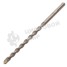 Бур по бетону Denzel двойная спираль, Cobalt W-tip, 12x210 мм, SDS PLUS