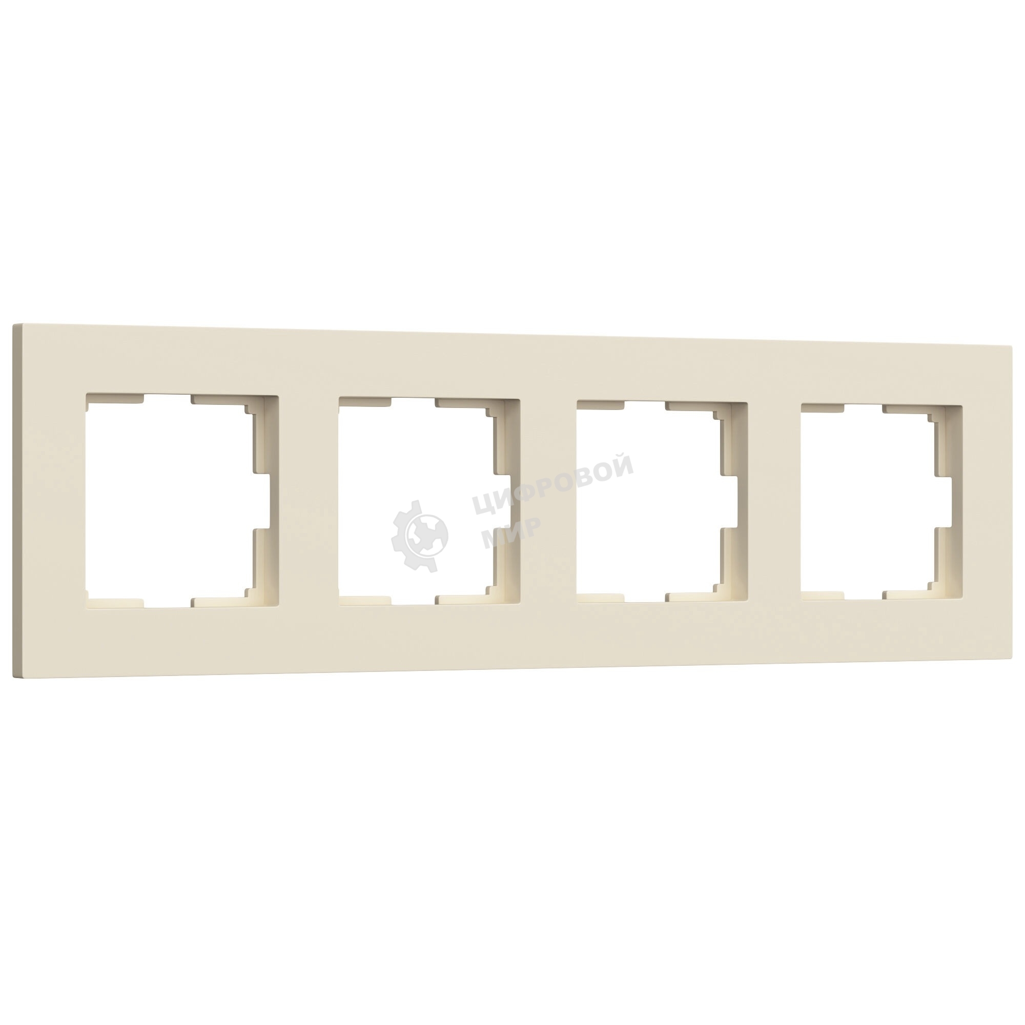 Рамка на 4 поста WERKEL Slab (айвори софт) W0042962