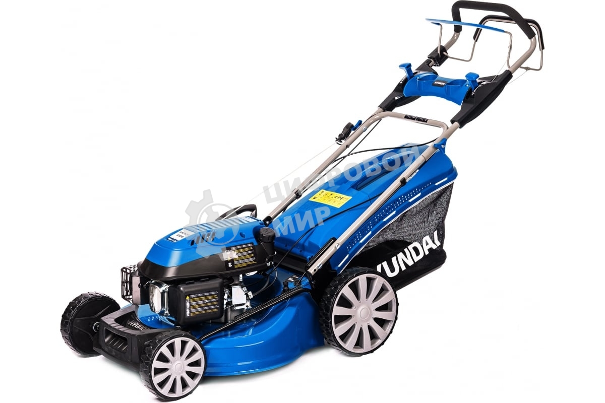 Газонокосилка HYUNDAI L 5300SБензиновая газонокосилка Самоходная 4,9 л.с./196 см3, 53 см, 25-75 мм