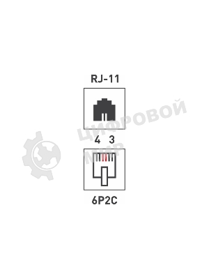 Розетка телефонная 1-м Proconnect RJ11 6P2C 03-0001-4