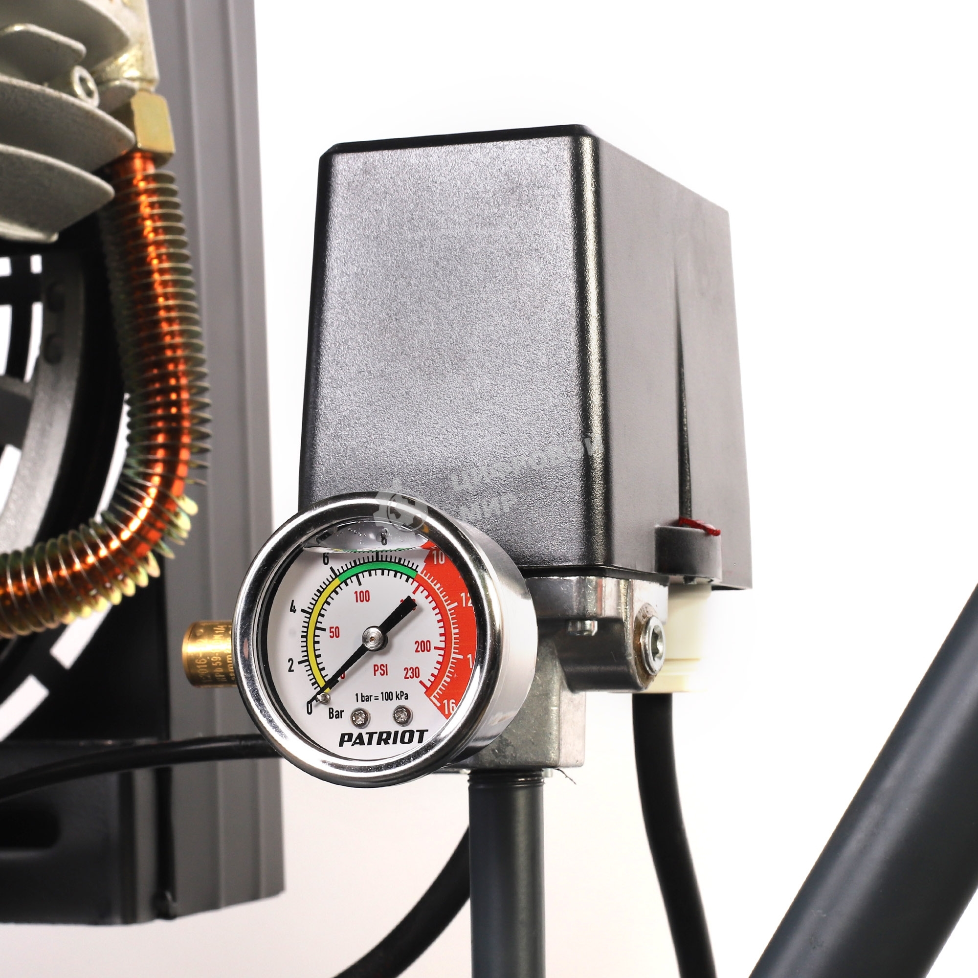 Компрессор поршневой Patriot KRX 580 L200 D ременной, масляный, 580 л/мин, 200 л, 10 бар, 3 кВт, 400 В