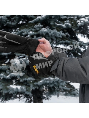 Перчатки универсальные Denzel 68090 двойные, работа с сенсорным экраном, размер 9