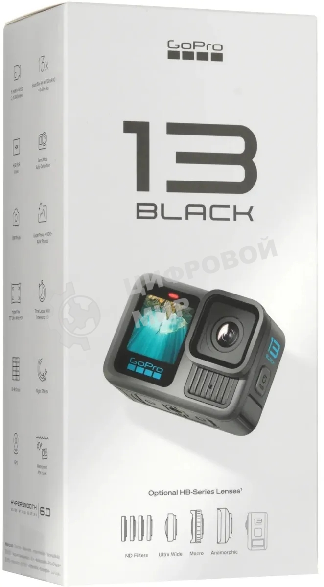Экшн-камера GoPro HERO 13 1xCMOS 27.6Mpix черный