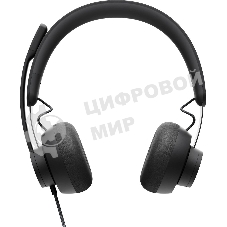 Гарнитура проводная Logitech Headset Zone Wired Teams Graphite