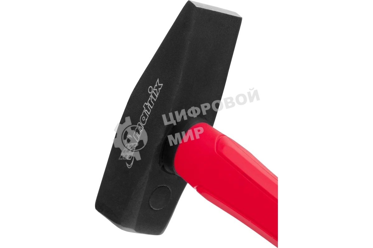 Молоток слесарный Matrix optimal 800 г, фибергласовая обрезиненная рукоятка, квадратный боек