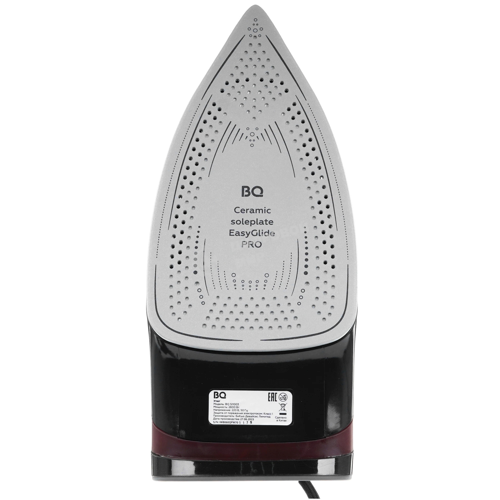 Утюг BQ SI1003 Black-Wine Red, 2600 Вт.