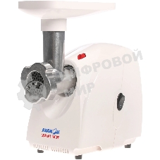 Мясорубка электрическая Аксион М32.01 белый, 1500 Вт, 1.7 кг/мин, защита от перегрузки, насадки - 4