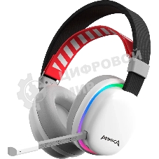 Гарнитура Marvo HG9069W Monka Echo белый, беспроводная + проводная, радиоканал, до 10 ч, подсветка, совместимость с PS5, Xbox